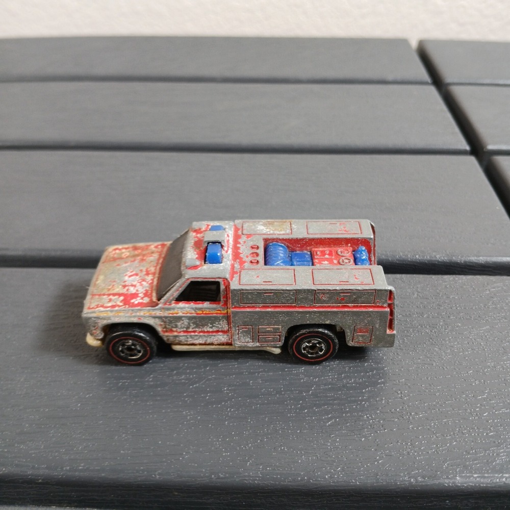 Vintage 1975 Hot Wheels Redline Flying Colors Emergency Squad Fire Department ZA - Picture 3 of 6